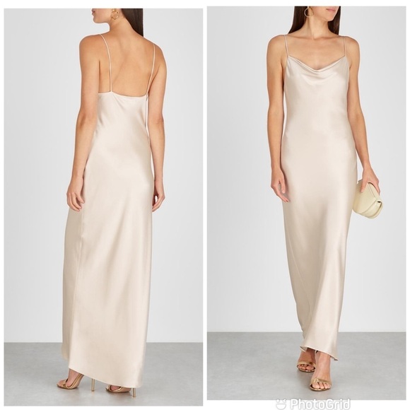 Alice + Olivia Dresses & Skirts - Alice + Olivia Harmony Drapery Slip Maxi Dress in Taupe